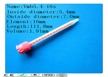 MB 5.4-16s พลาสติกผสมแบบคงที่สำหรับท่อผสม, อีพ๊อกซี่และ polyureas หลอดผสมแบบคงที่