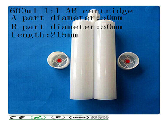 PE 600ml 1: 1 ดับเบิลจ่ายหมึกกาวสำหรับเคลือบหลุมร่องฟันกาว AB และซิลิโคน