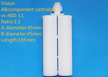 400ml 1: 1 AB กาวตลับโต๋ส่วนประกอบตลับหมึกที่ว่างเปล่าซิลิโคนสำหรับอีพ็อกซี่กาว