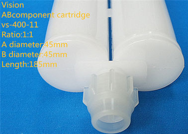 400ml 1: 1 AB กาวตลับโต๋ส่วนประกอบตลับหมึกที่ว่างเปล่าซิลิโคนสำหรับอีพ็อกซี่กาว