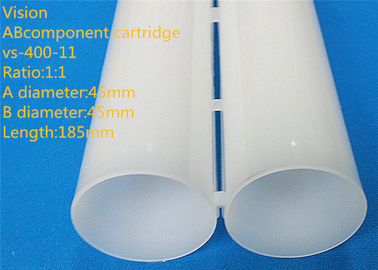 400ml 1: 1 AB กาวตลับโต๋ส่วนประกอบตลับหมึกที่ว่างเปล่าซิลิโคนสำหรับอีพ็อกซี่กาว