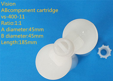 400ml 1: 1 AB กาวตลับโต๋ส่วนประกอบตลับหมึกที่ว่างเปล่าซิลิโคนสำหรับอีพ็อกซี่กาว