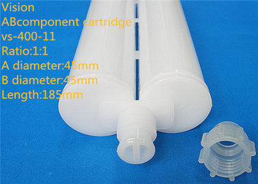 400ml 1: 1 AB กาวตลับโต๋ส่วนประกอบตลับหมึกที่ว่างเปล่าซิลิโคนสำหรับอีพ็อกซี่กาว
