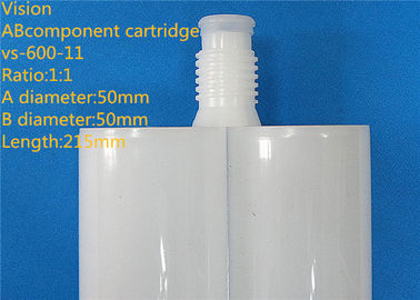 AB กาว 600ml 1: 1 สององค์ประกอบอีพ็อกซี่แบบ Dual ตลับหมึกตลับหมึกกาว AB