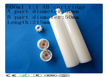carcartridge คู่ PE, 600ml ตลับสององค์ประกอบด้านโดยด้านตลับหมึก