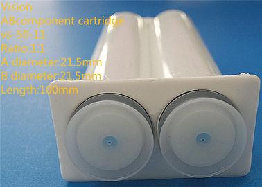 VS-50-11 1: 1 ตลับสององค์ประกอบอีพ็อกซี่อีพ็อกซี่ AB คู่พลาสติกความยาว AB ตลับ 21.5mm