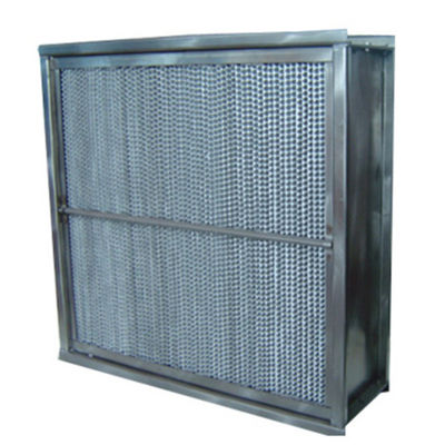 H13, H14 อลูมิเนียมอุณหภูมิสูงแผ่นกรอง HEPA Separator, อุตสาหกรรมลึกจีบแผ่นกรอง HEPA
