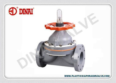 วาล์วไดอะแฟรมพลาสติกสำหรับสายการบำบัดน้ำเสียท่อ UPVC, CPVC, PVDF, PPH ประดิษฐ์