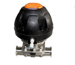 นิวเมติกไดอะแฟรมวาล์วสแตนเลสสตีลวาล์วด้วยพลาสติก Atuator DN25 - DN50