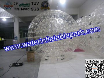ตลกทางการค้าที่น่าสนใจพองสีน้ำเงินที่ดิน Zorb Ball ขนาด 3 x 2 เมตร