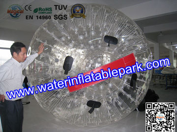 ตลกทางการค้าที่น่าสนใจพองสีน้ำเงินที่ดิน Zorb Ball ขนาด 3 x 2 เมตร