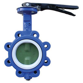 EPDM ที่นั่งแบบ Manual Lug Butterfly Valves ชนิดของ Wafer สำหรับอาคารเรือ / สิ่งทอ