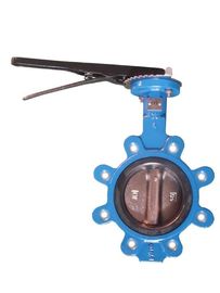 EPDM ที่นั่งแบบ Manual Lug Butterfly Valves ชนิดของ Wafer สำหรับอาคารเรือ / สิ่งทอ
